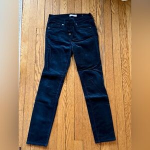 LOFT Dark Blue Velvet Modern Skinny Pants - Size 25